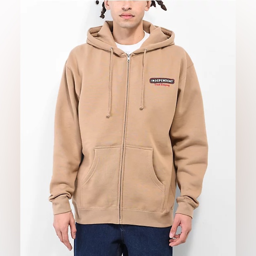 Independent Guaranteed For Life Truck Co. Sand Zip Hoodie